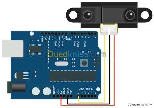 GP2Y0A02YK0F DÉTECTEUR DE PROXIMITÉ INFRAROUGE SHARP DÉTECTE 20-150CM Arduino