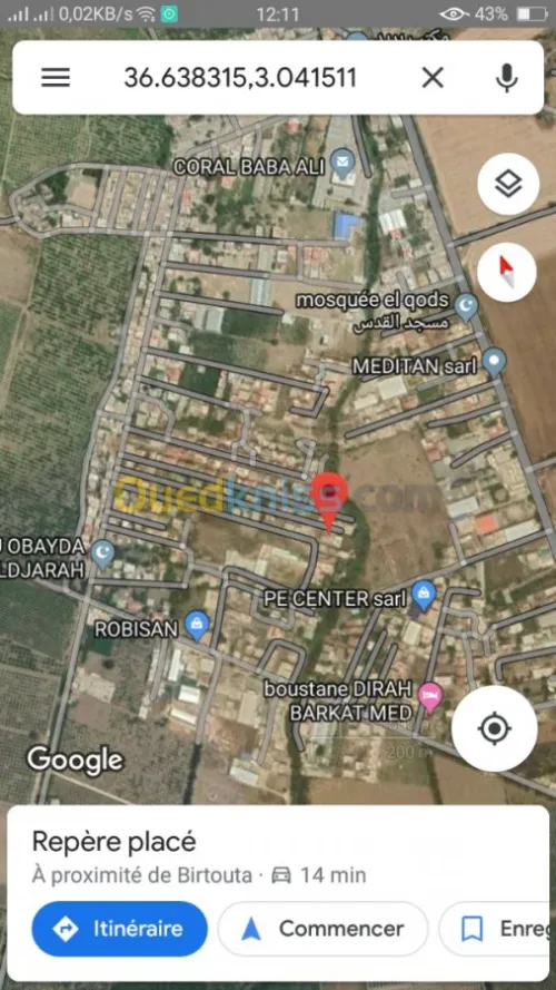Vente Terrain Alger Birtouta