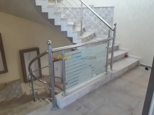 Rampe escalier inox 