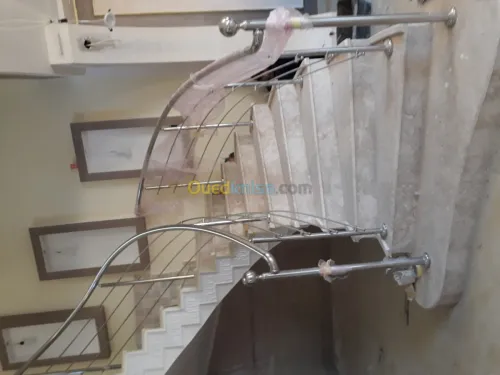 Rampe escalier inox 
