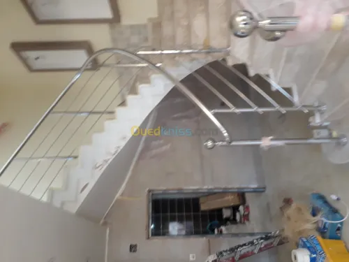 Rampe escalier inox 