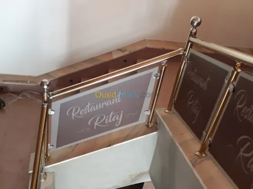 Rampe escalier inox 