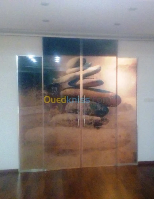 Verre décoré imprimé feuilleté