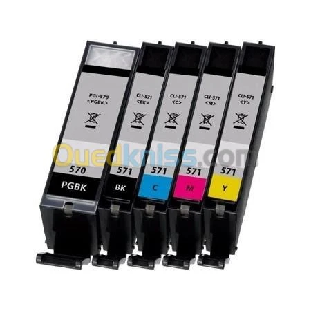 Pack 5 Cartouche Canon 5750 & TS5050