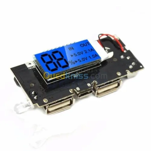 Arduino - Chargeur de batterie USB 5V 1A 2.1A (noir) / USB 5V 2,4 A (vert)