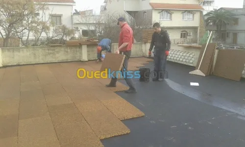Étanchéité membrane granulé