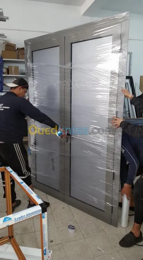 Porte blindée en aluminium 
