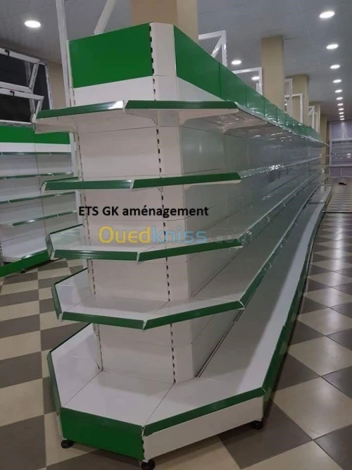Aménagement supérette magasin entrepôt