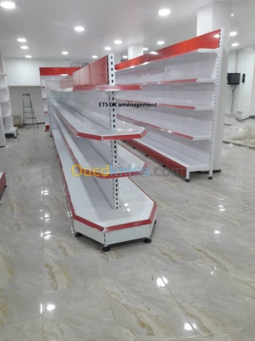 Aménagement supérette magasin entrepôt