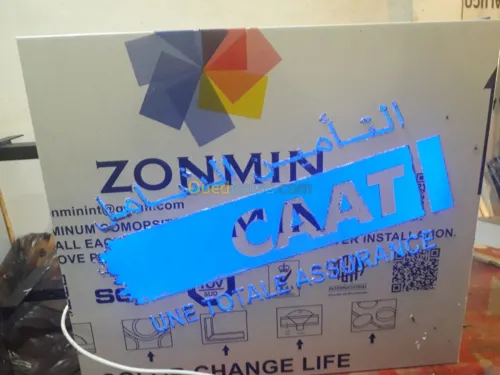 En signe lumineux  alucobond 
