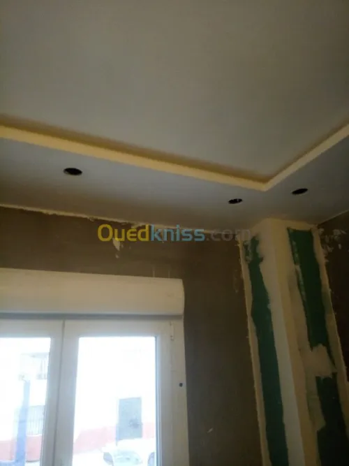 Placoplat et pvc et habillage murale