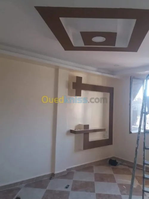 Placoplat et pvc et habillage murale