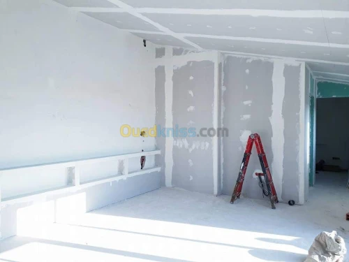 Placoplat et pvc et habillage murale