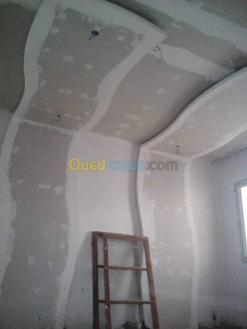 Placoplat et pvc et habillage murale
