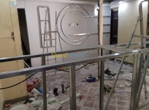 Placoplat et pvc et habillage murale