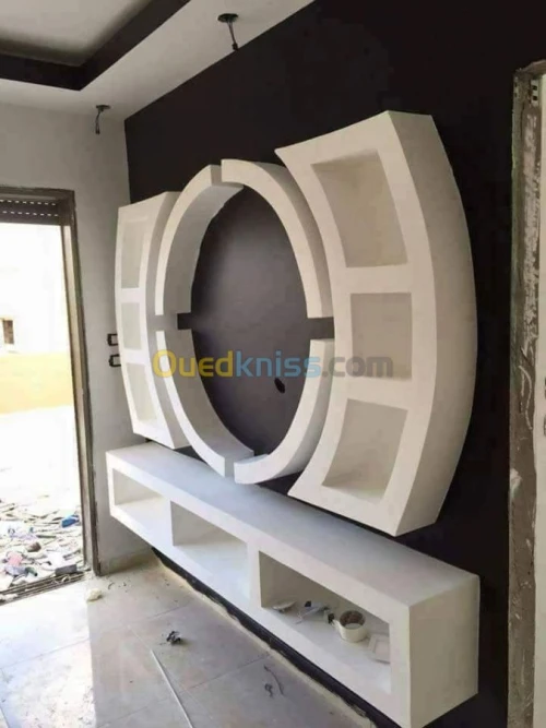 Placoplat et pvc et habillage murale