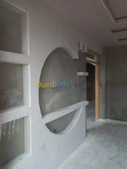 Placoplat et pvc et habillage murale