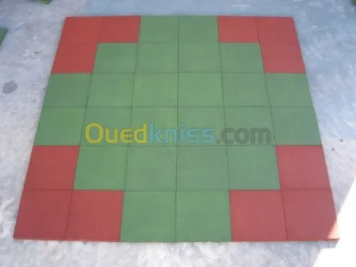 dalles amortissant pour airs de jeux 