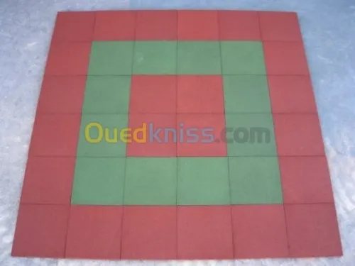 dalles amortissant pour airs de jeux 