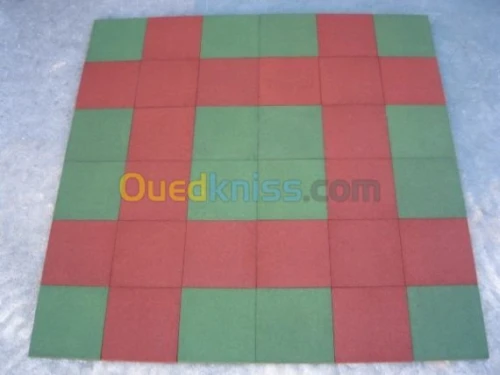 dalles amortissant pour airs de jeux 