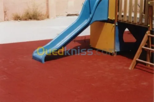 dalles amortissant pour airs de jeux 