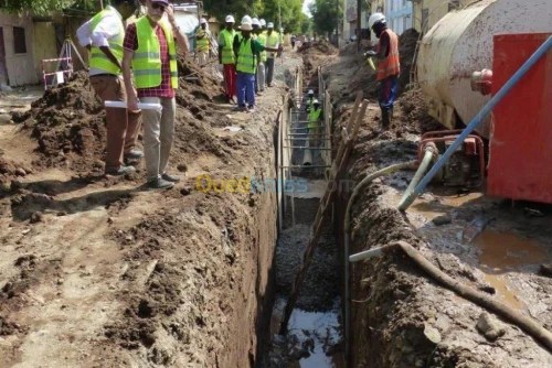 travaux d'assainissement