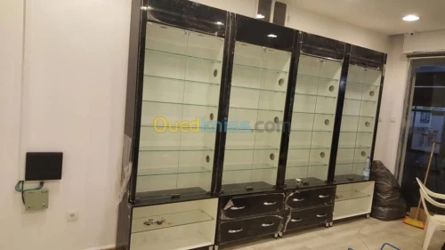 armoire d'exposition vitrine comptoir 