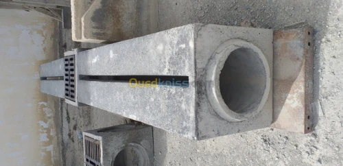 Caniveau en fonte en béton armé