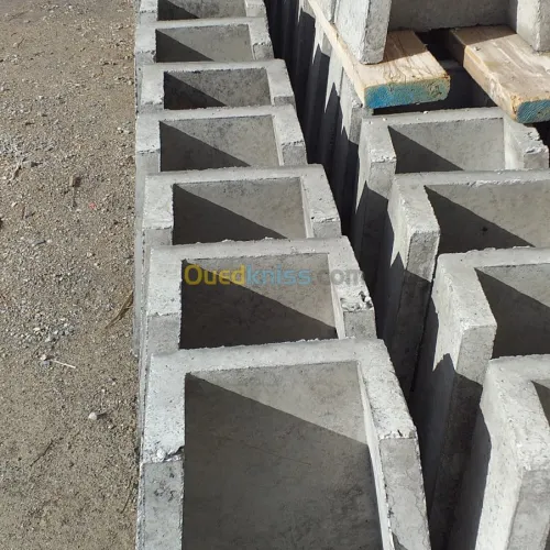 Caniveau en fonte en béton armé