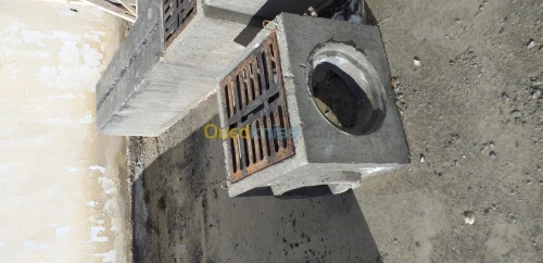 Caniveau en fonte en béton armé