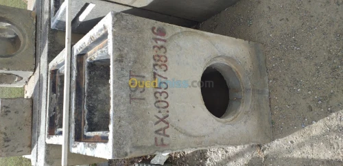 Caniveau en fonte en béton armé