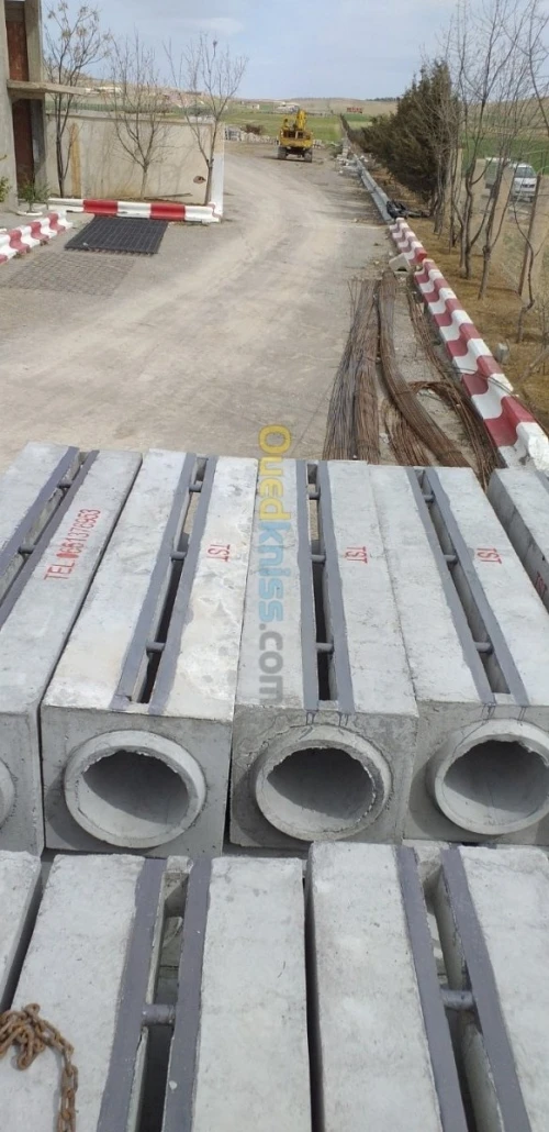 Caniveau en fonte en béton armé