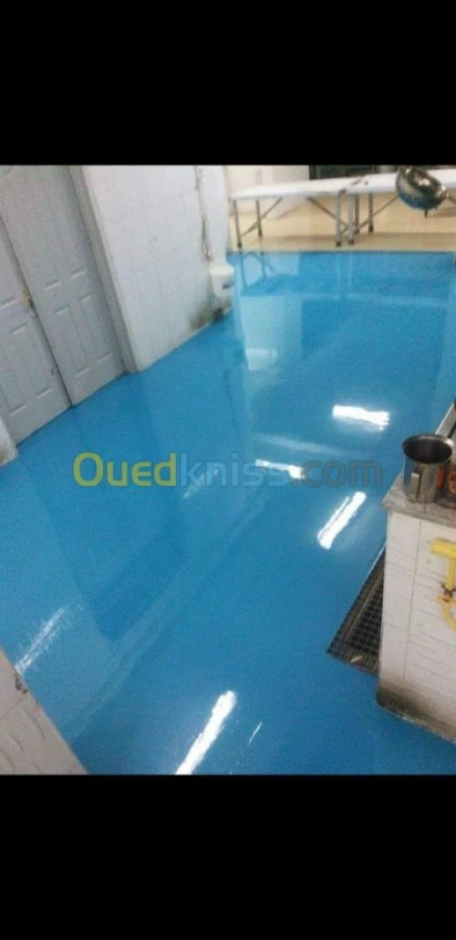 Traitment revêtement epoxy de sol 