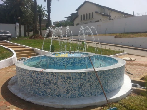 jet d éau et fontaine piscine