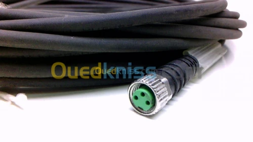 M8 female 0° with cable