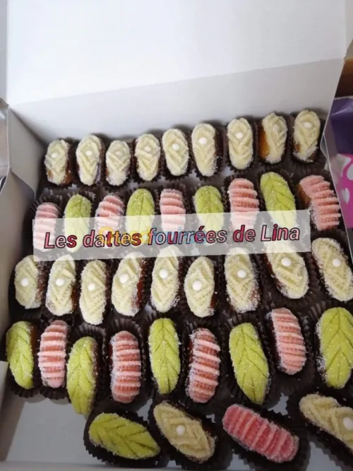 Dattes fourrées à la pâte d'amande