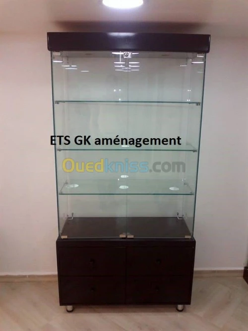 Vitrine en verre