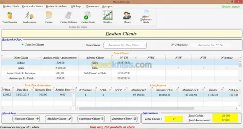 gestion stock et commerciale