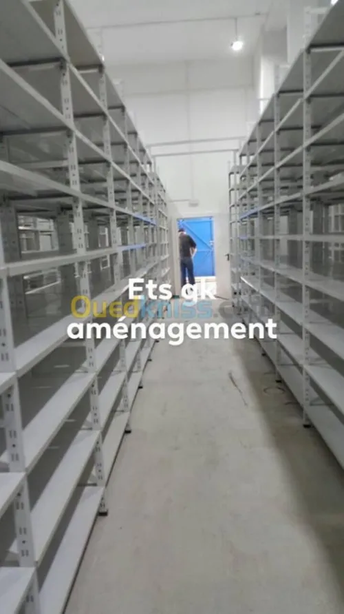 Rayonnage métallique archive 