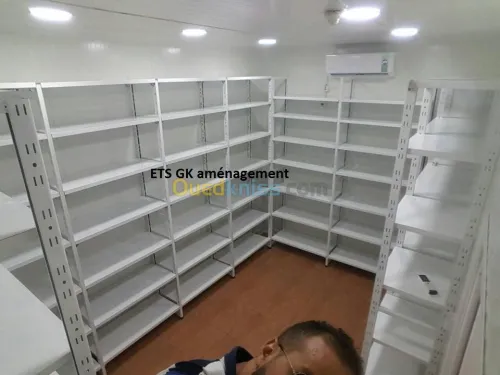 Rayonnage métallique archive 