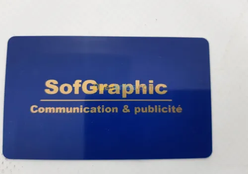 Impression de cartes visite PVC