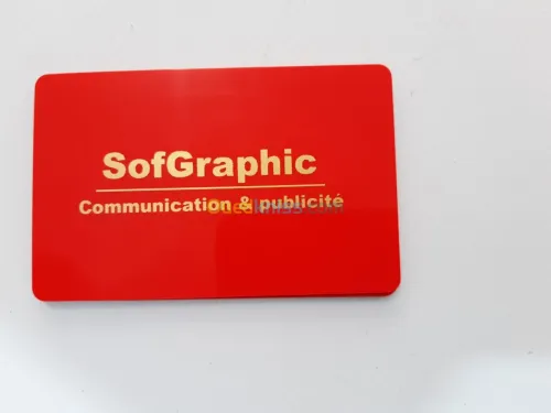 Impression de cartes visite PVC