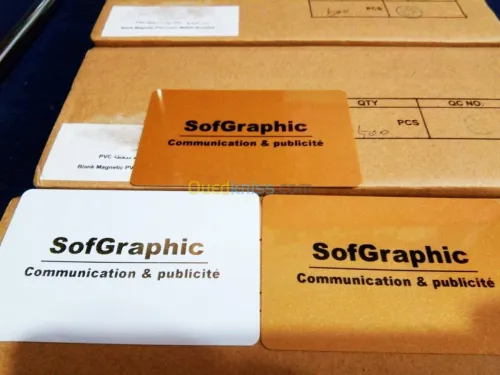Impression de cartes visite PVC