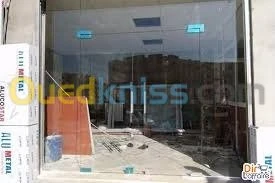 vitrine en verre porte cabine douche 