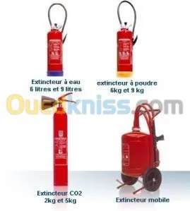 Vente et recharge des extincteurs