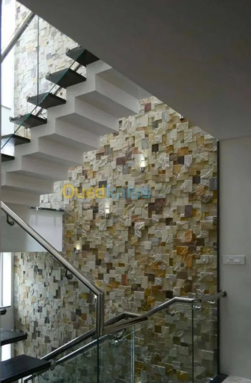 Rampe d'escaliers garde corps en inox