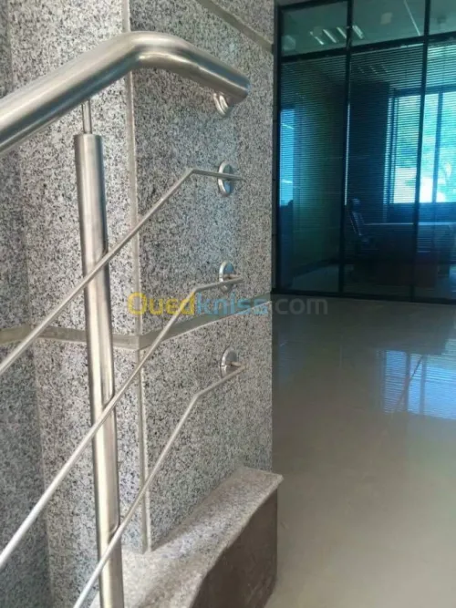 Rampe d'escaliers garde corps en inox