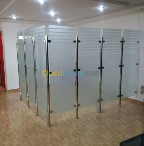 Rampe d'escaliers garde corps en inox