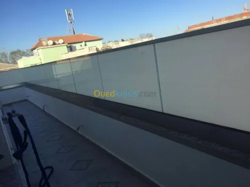 Rampe d'escaliers garde corps en inox