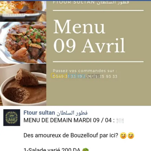 Traiteur livraisons a domicile 